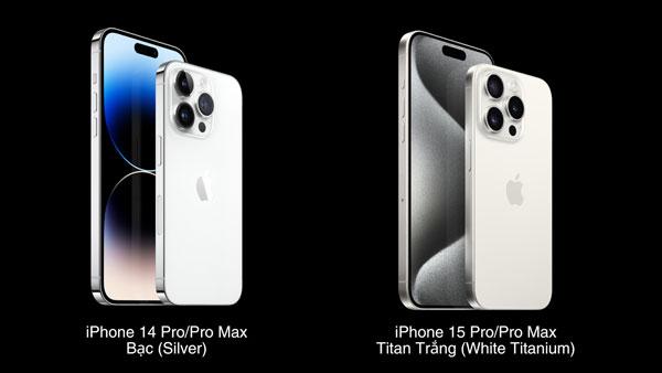 Ánh kim của iPhone 15 Pro Max hơi ánh xám, màu sắc ấm áp thiên hướng cổ điển